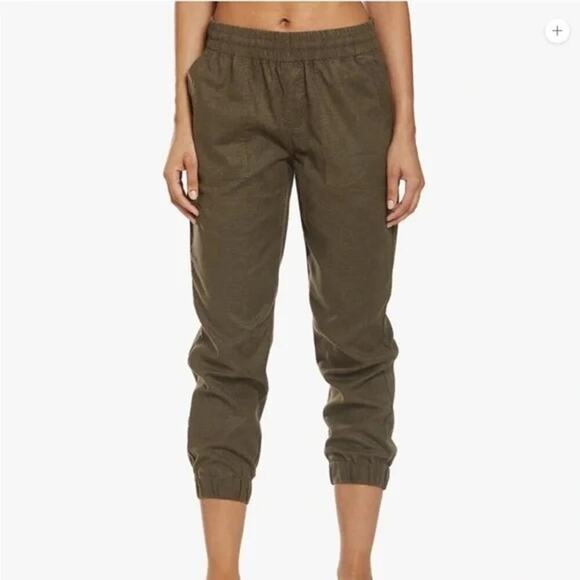 prAna Mantra Jogger Hemp Polyester Blend in Olive Green Womens XL = 16 - Picture 1 of 16